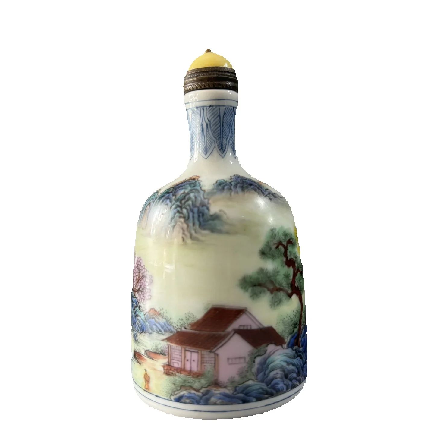 Vintage Collectible Bottles - Koleksiyon Çin Vintage Porselen Boyalı Zarif