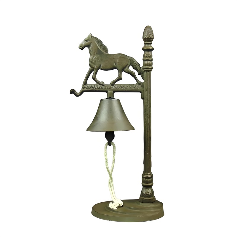 Vintage Collectible Bells - Vintage Dökme Demir At Yemek Zili