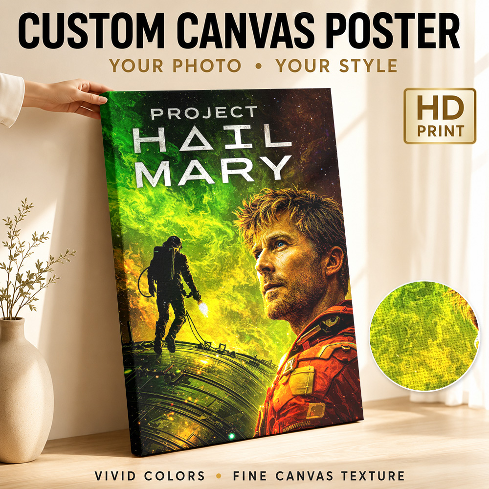 Vintage Collectible Posters - Project Hail Mary Film Kanvas Posteri