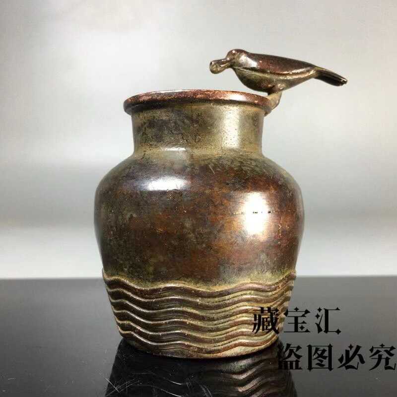 Vintage Collectible Bottles - Vintage Koleksiyonu Bronz Karga İçme Suyu
