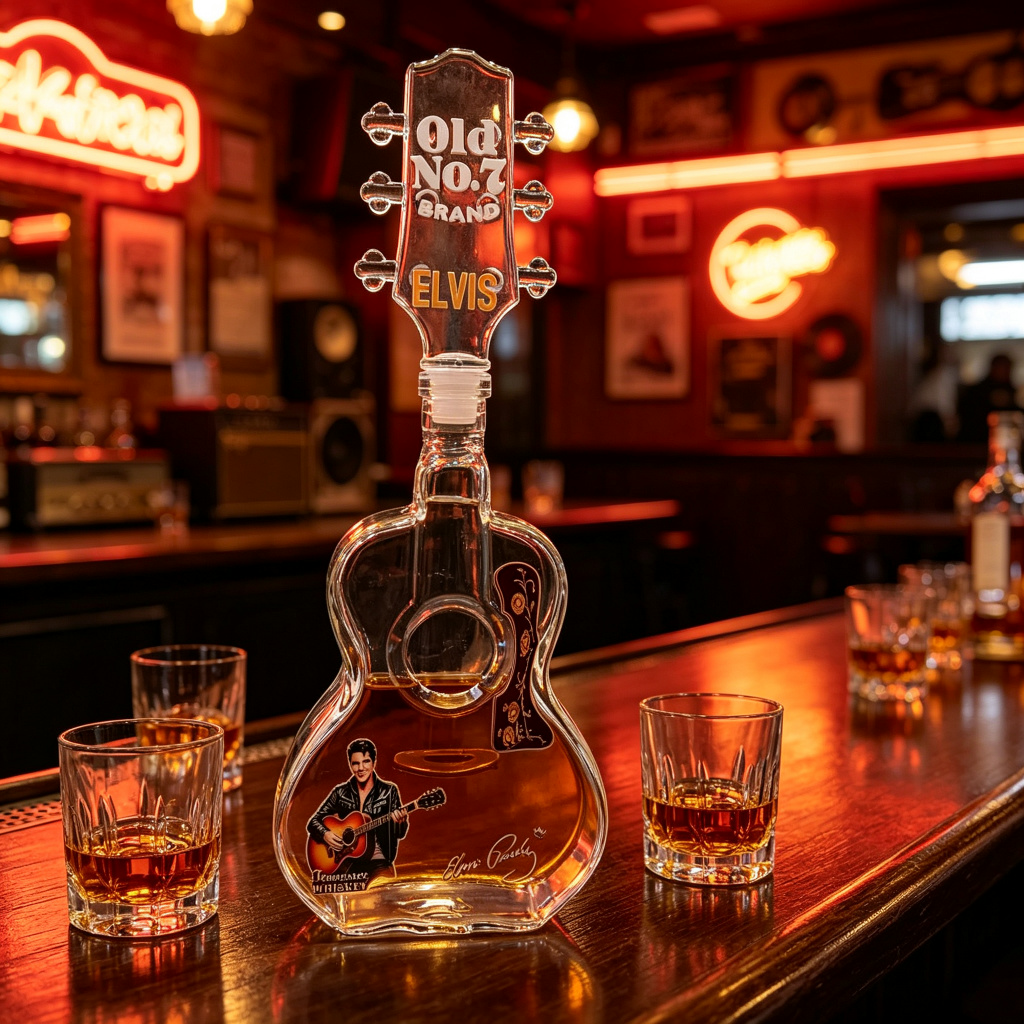 Elvis Presley Gitar Şekilli Ca - Vintage Collectible Bottles incelemesi ve fiyatı