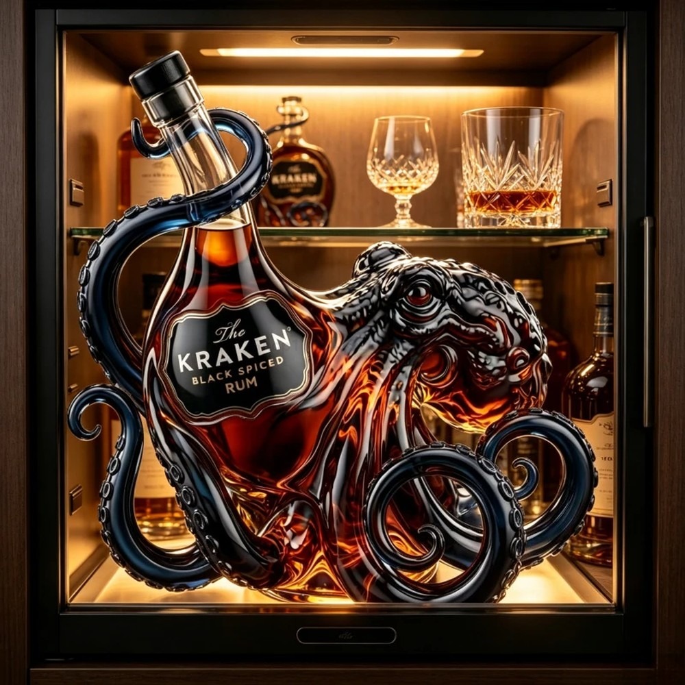 Vintage Kraken Ahtapot Rum Şiş - Vintage Collectible Bottles incelemesi ve fiyatı