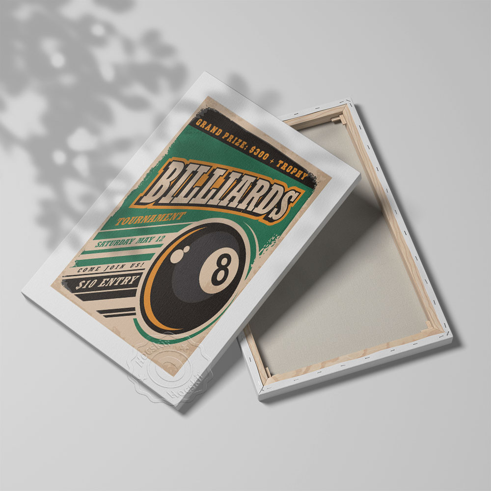 Bilardo Turnuvası Reklam Sanat - Vintage Collectible Posters incelemesi ve fiyatı