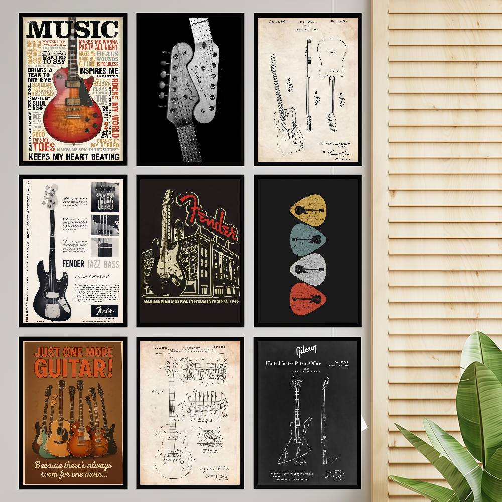 Gitar Koleksiyonu Kendinden ya - Vintage Collectible Posters incelemesi ve fiyatı