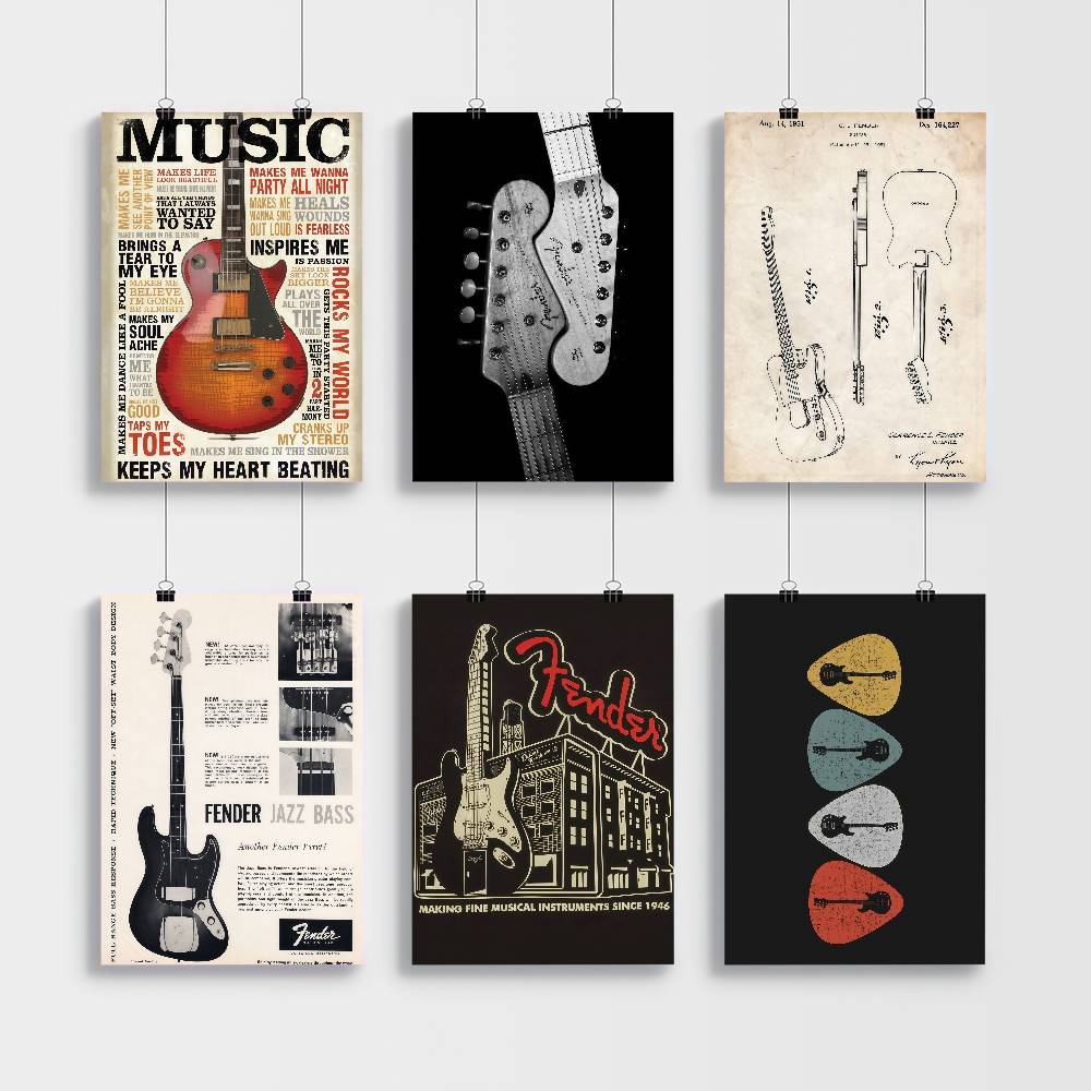 Gitar Koleksiyonu Kendinden ya - Vintage Collectible Posters incelemesi ve fiyatı