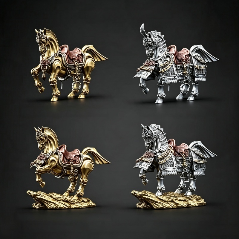 Antik Bronz Metal Kutsal At Mo - Vintage Collectible Christmas Ornaments incelemesi ve fiyatı